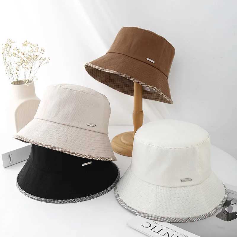 2025 Spring Summer Bucket Hat Women Retro Elegant Simple Bow Hat Womens Japanese Style Fisherman Hat With Wide Brim New Arrival Y250707