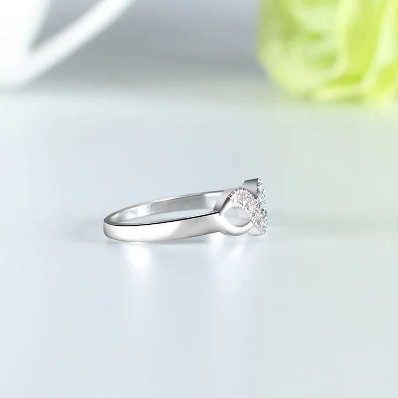 New Infinity Ring 925 Sterling Silver Eternity Ring Charms Best Friend Gift Endless Love Symbol Silver Rings for Women Jewelry XJ250707