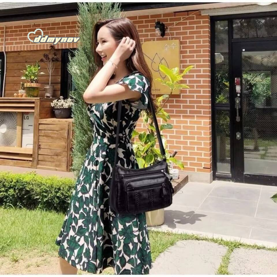 2024 New Middle-aged WOMENS Lightweight, Multi-layered, Large-capacity MOTHERS Crossbody Elderly Bag, Shoulder ddmynov
