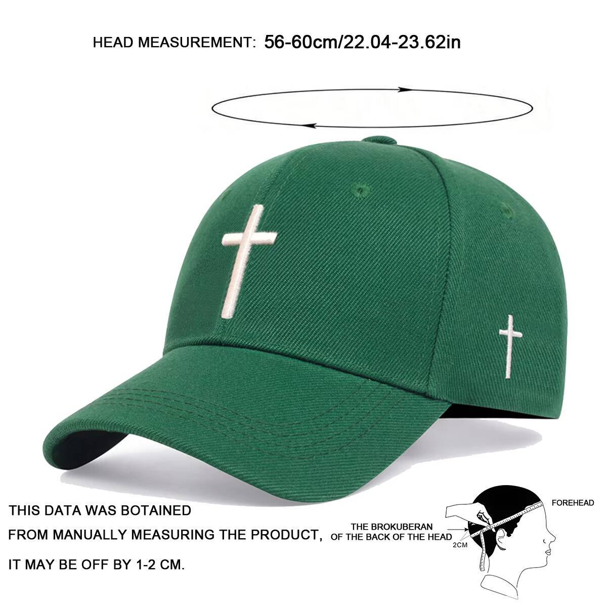 Unisex Cross embroidery Baseball Cap adjustable Golf Hat Cotton Snapback Caps Casquette Casual Hip Hop Dad Hats ddmythur