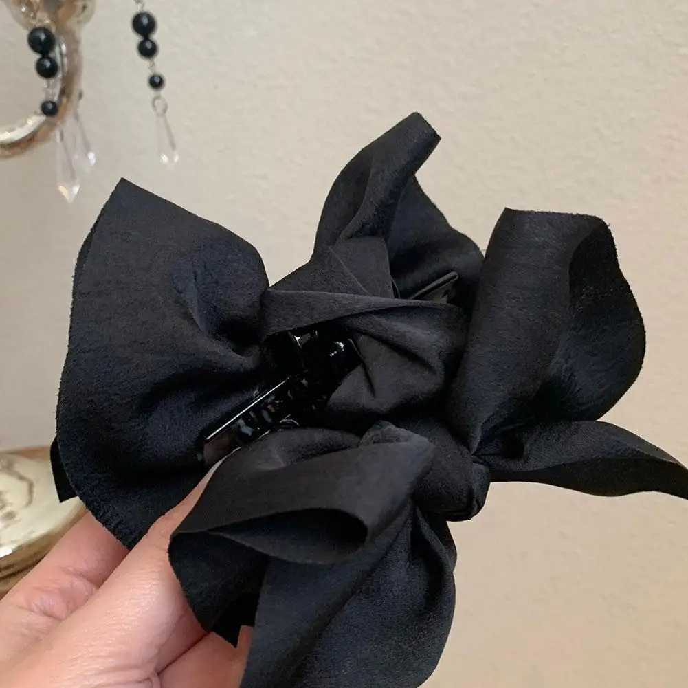 Elegant Women Bow Hair Claw Clips Retro Ponytail Braid Of Winter Autumn The Hair Claw Back Clip Grab Head Accessories Women F5C2 Z250707
