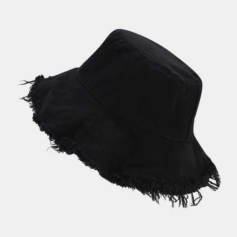 Women Summer Bucket Hat Sun Protection Beach Fisherman Cap Wide Brim Casual Style for Outdoor Activities Y250707