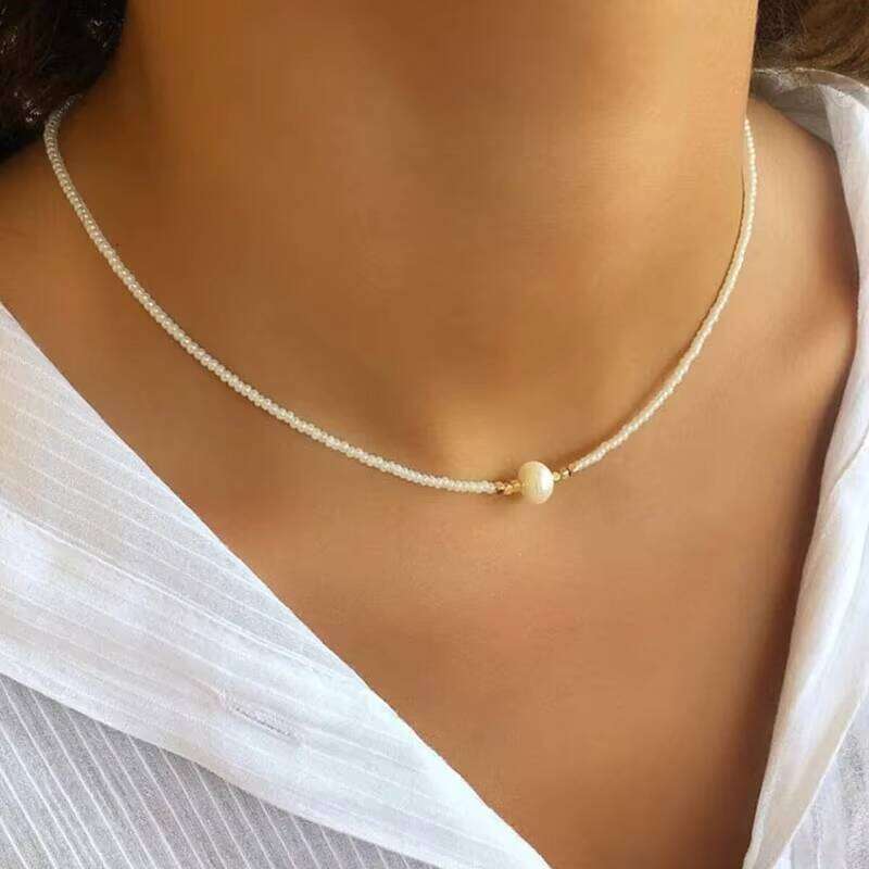 Bohemian Beaded Fashion Accessories Serenity Pearl Handmade Jewelry Necklace
