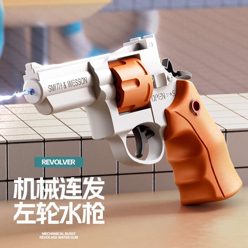 Manual Mechanical Continuous Shooting 3 Small Outdoor Beach Toy Revoer Water Gun
