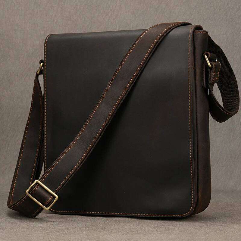 Luxury Designer High Quality Men's Shoulder Bag Genuine Leather Crossbody For Male Messenger Vintage Sling Man Bags 2024