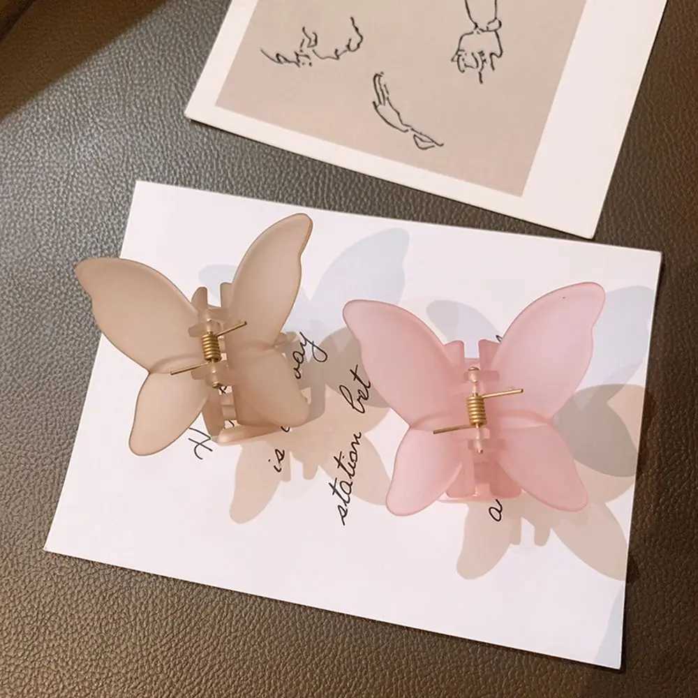 Mini Butterfly Hairpin Barrettes Colorful Hair Claw Women Girls Hair Claw Clips Crab Hairpins Headband Hair Styling Accessories Y250707