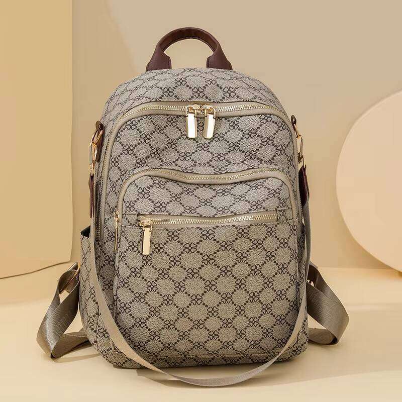 DHessentials Fashion Print High Capacity Double Layer Out Door Travel Shoulder Backpack