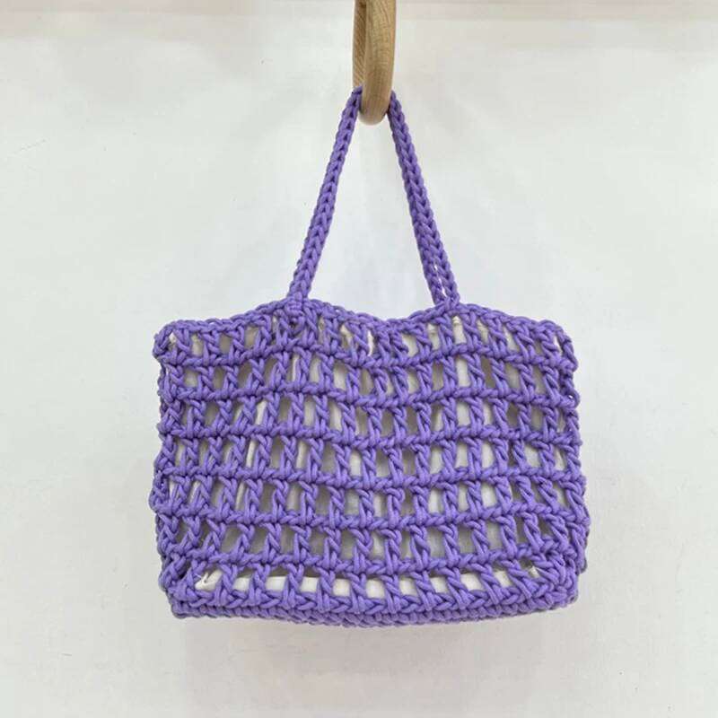 Women's Bags Designer Beach Casual Tote Bags Designer Bag And Handbags For Women New In Nylon Artificial Crochet Weave Drawstring Closure