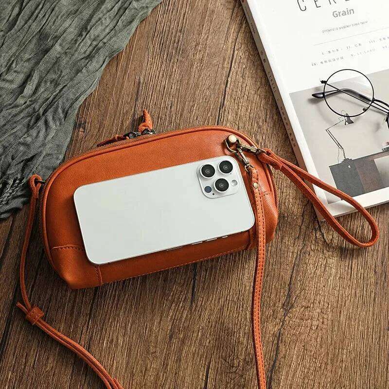 transmountain genuine handbag womens crossbody soft skin plantation leather vintage artistic single shoulder bag