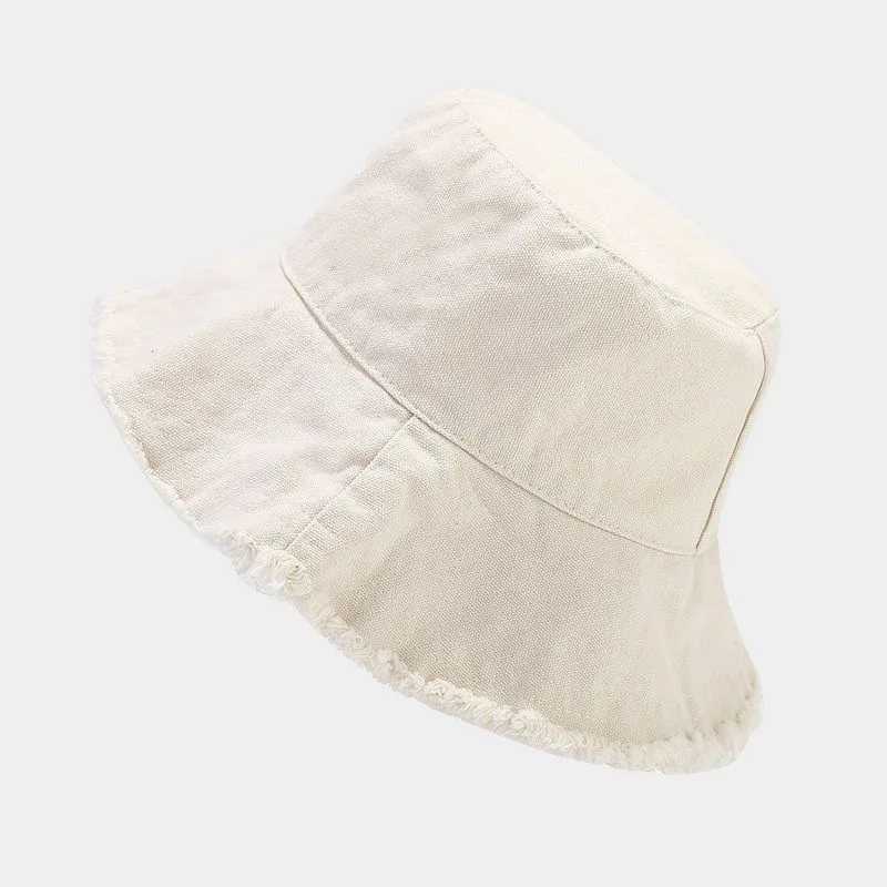 Women Summer Bucket Hat Sun Protection Beach Fisherman Cap Wide Brim Casual Style for Outdoor Activities Y250707