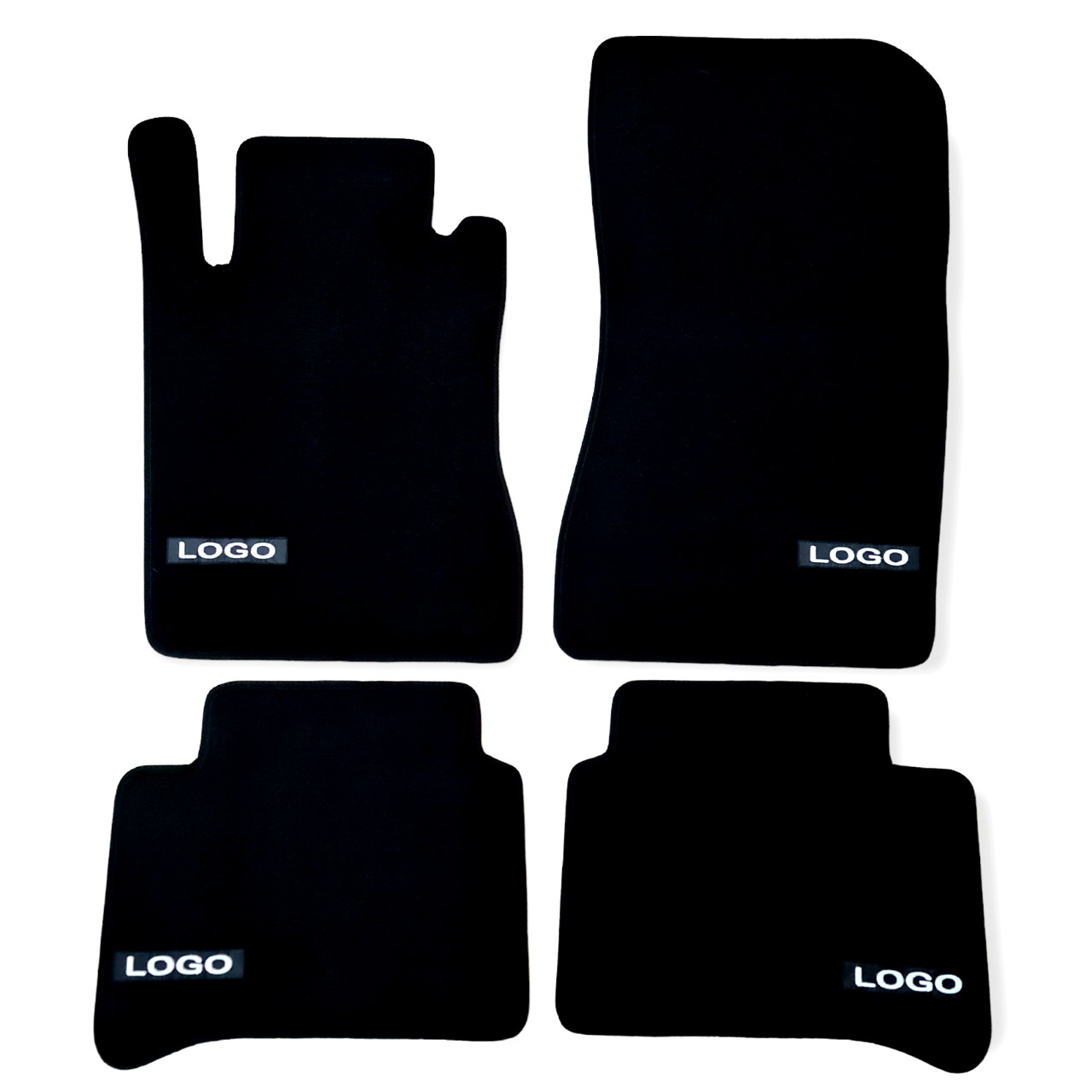 Velour Car Floor Mats For AMG Mercedes CLS C219 Waterproof Black Carpet Liners