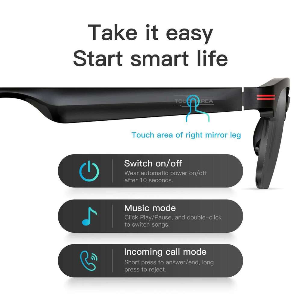 Famous Brand New Bluetooth Smart Glasses Camera Photo Recording For Music Call Sports Travel Drive Business Sunglasses Men Women