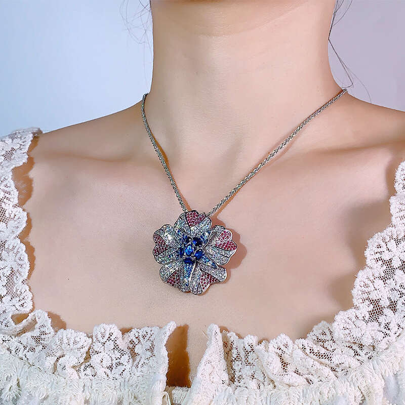 Necklace Two-In-One Clothing Accessory Suit Cheongsam Sweater Anti-Exposure Brooch For Women 7C7