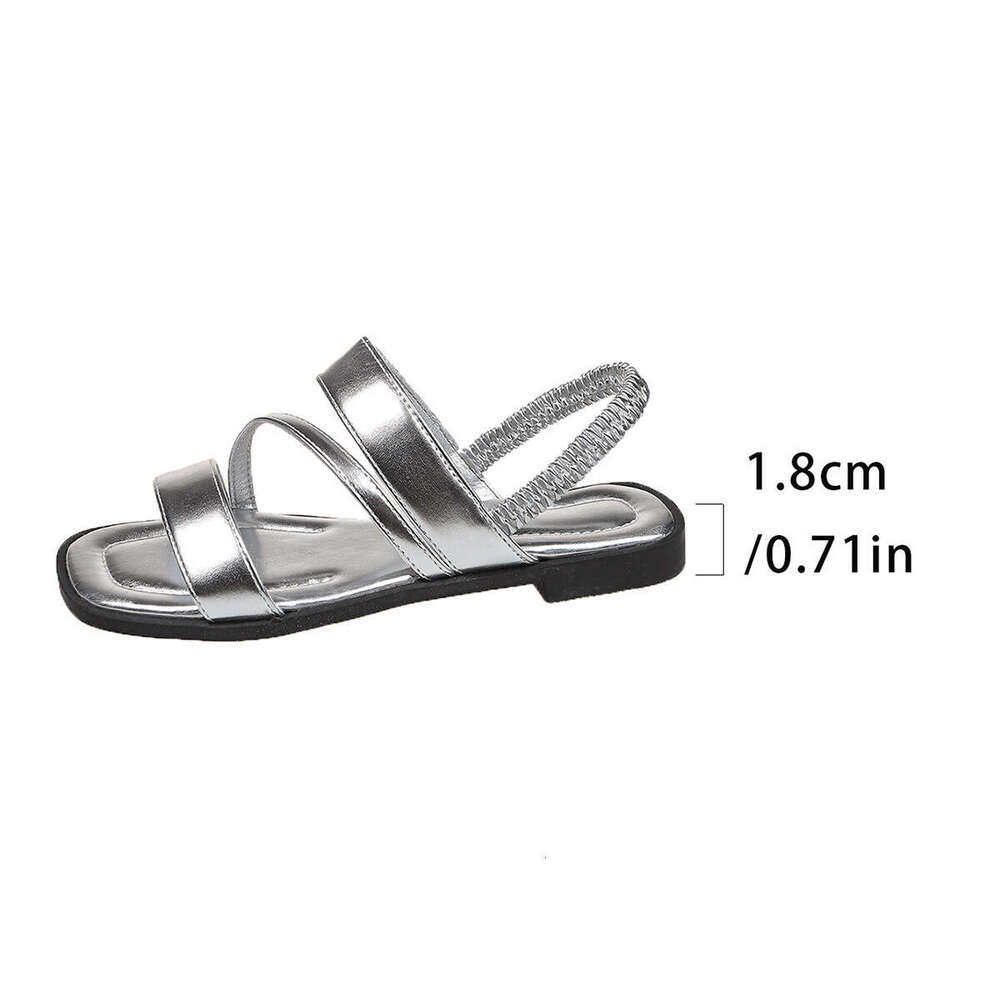 Flat for Women 2025 Spring New Casual Versatile Beach Fashion Roman Sandals