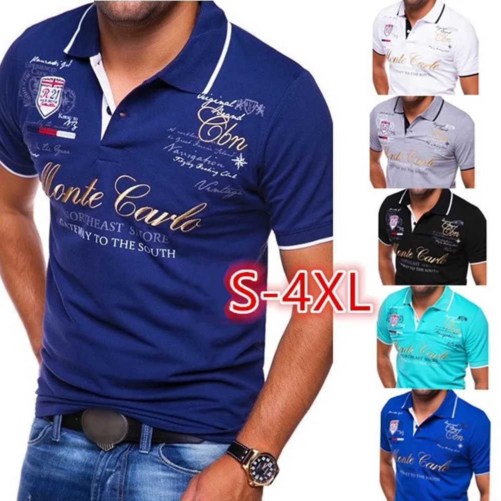 ZOGAA New Mens Fashion T-shirt V-neck Button Short Sleeve Bottoming Polo Shirt Y250707 Y250707