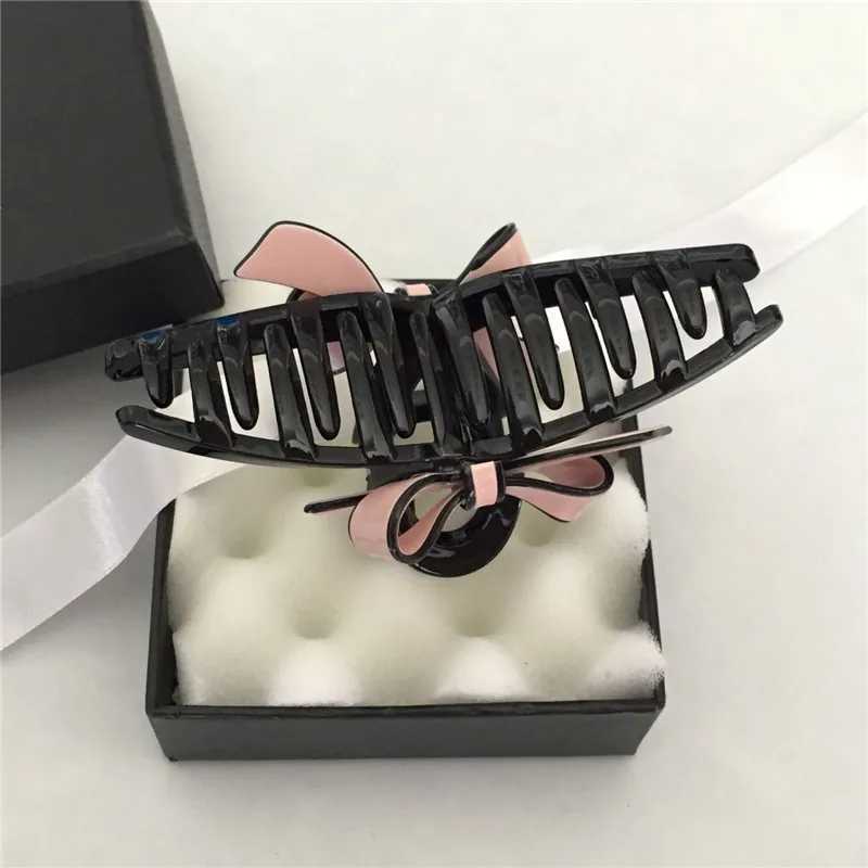 11CM Simple Casual Korean Acrylic Large Womens Hair Clip Claw Elegant Bow-knot Design Hair Accessories Ponytail Clips Headdress Z250707
