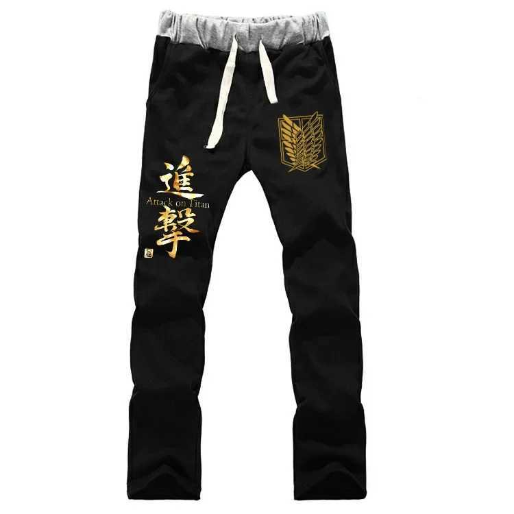New Fashion Anime Attack on Titan Sports Sweat Breathable Pants dents Men Women Print Cotton Straight Pants Jogging Long Pants z250705FKCB