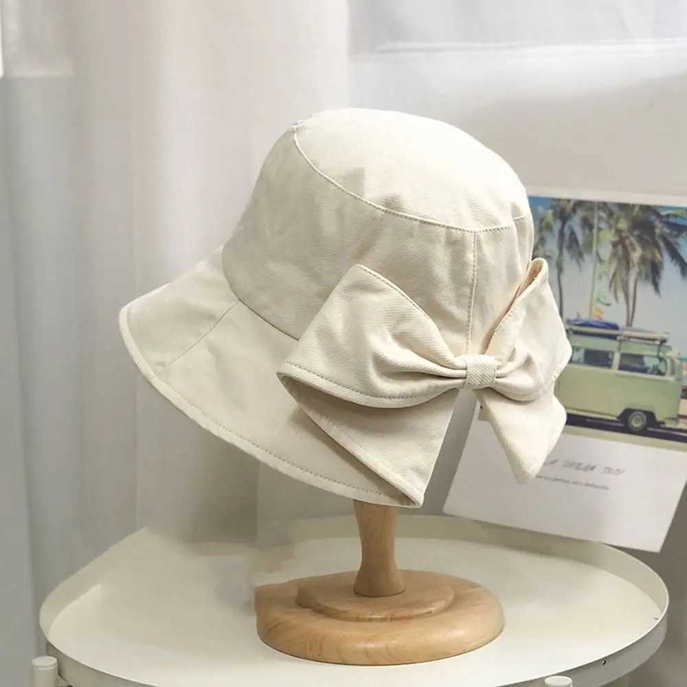 Women Cotton Fabric Cotton Bucket Hats High Quality 10 Colors Unisex Women Summer Hat Sunbonnet Cap Outdoor Fisherman Hat Y250707