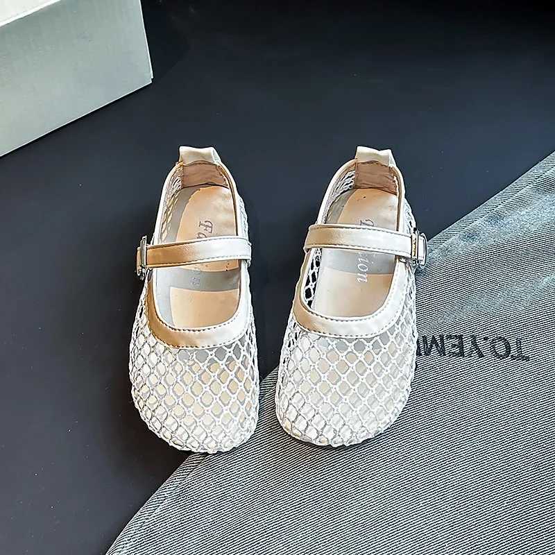 2025 New Childrens Flats Summer Breathable Princess Shoes for Girls Simple Fashion Kids Casual Shoes Soft Soled Trend Versatile R250707