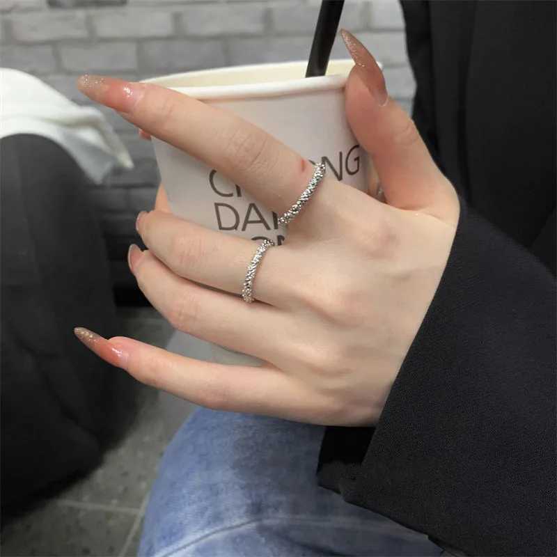 925 Sterling Silver Irregular Rings For Women Wedding Vintage Luxury Fine Jewelry Accessories Wholesale Jewelry Money 925 XJ250707