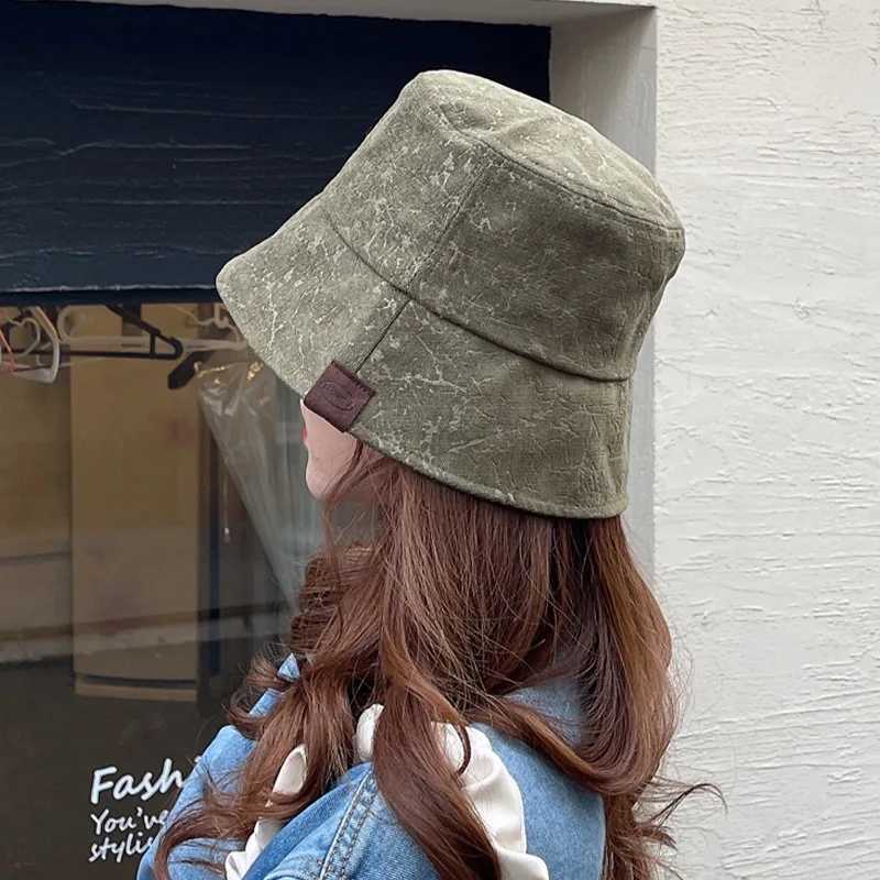 Bucket Hat Women Spring Summer Sunshade Fashion Design Sun Hat Vintage Y250707