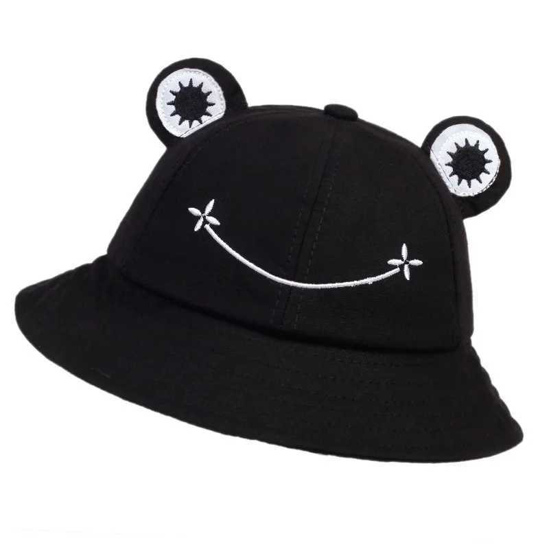 Child-Parents Frog Bucket Hat For Women Summer Autumn Plain Female Panama Outdoor Hiking Beach Fishing Sunscreen Women Bob Caps Y250707
