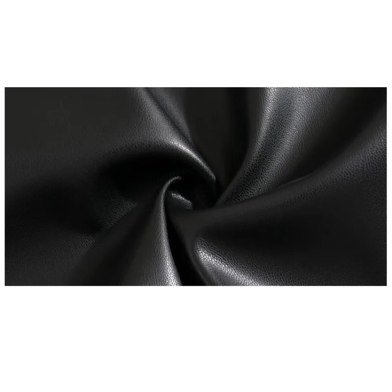Chic Leather Pants High Street Trendy Drawstring Elastic Waist Straight Wide Leg Trousers Summer Hip Hop Trouser Male Clothing 250704