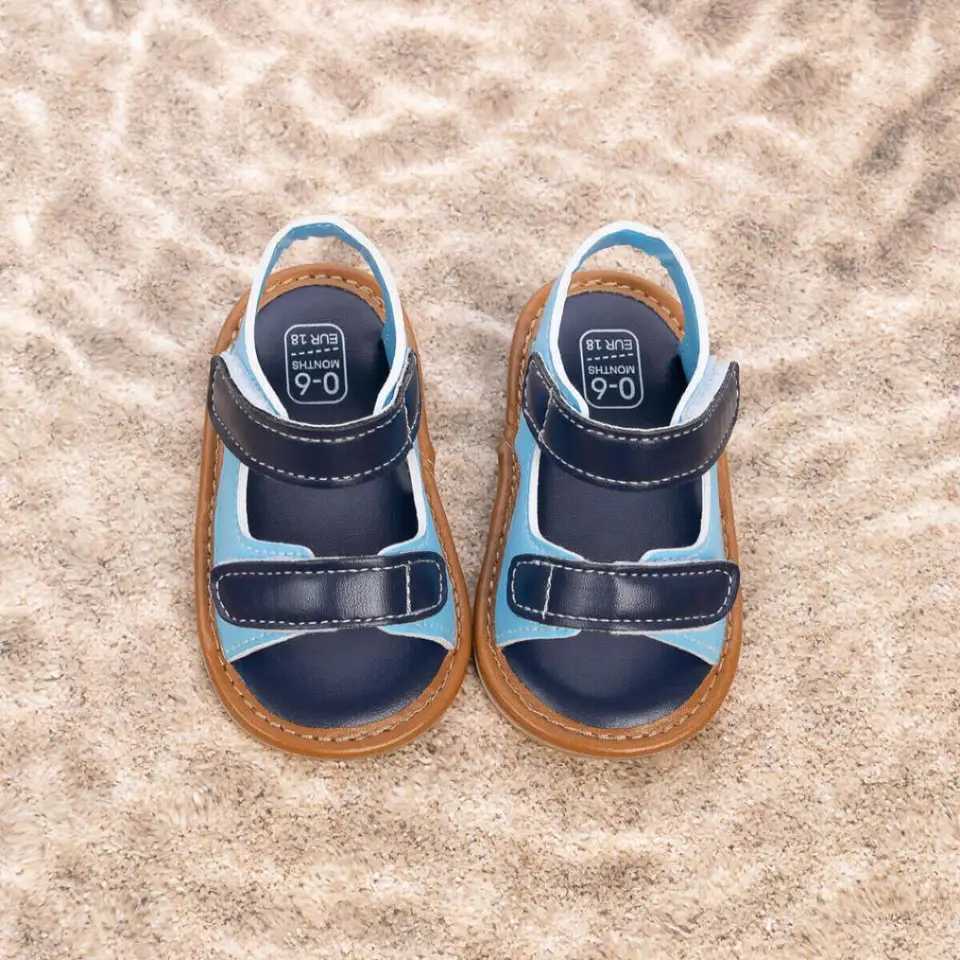 Newborn Baby Shoes Summer Casual Retro Leather Sandals For Boys Lightweight Rubber Soft Anti-Slip Sole Toddler First Walkers R250707