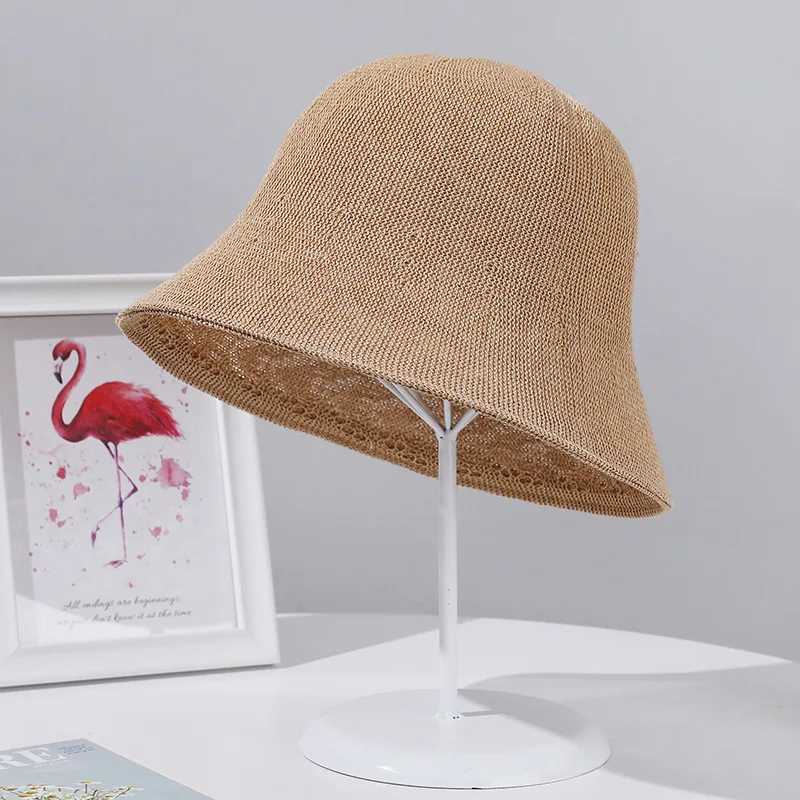 4 New Colorways Summer Bucket Hats Cap For Women Double Layer Spring Fisherman Hat Outdoor Foldable Sunscreen Beach Hat Wholesale Y250707