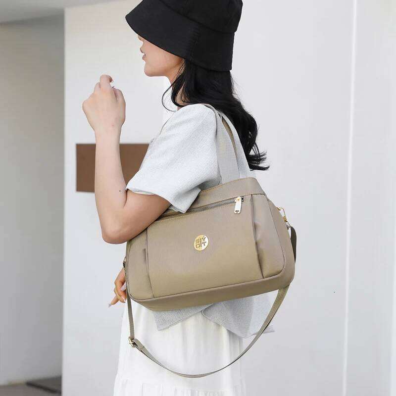 Women's Shoulder High Quality Top-Handle Female Travel Bags Largesenger Bag Nylon Waterproof Lady Purse Sac A Main