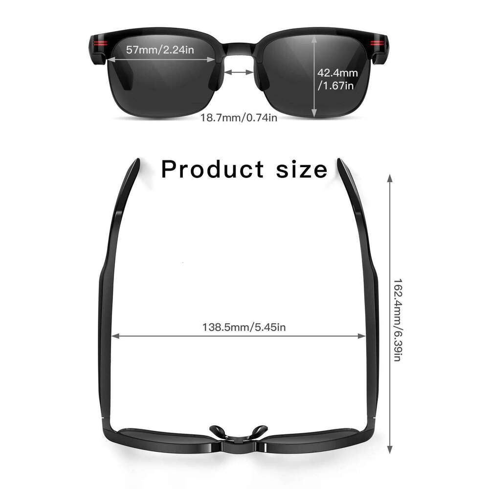 Famous Brand New Bluetooth Smart Glasses Camera Photo Recording For Music Call Sports Travel Drive Business Sunglasses Men Women