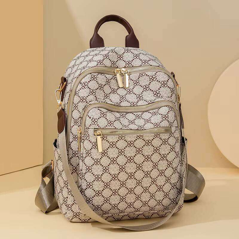 DHessentials Fashion Print High Capacity Double Layer Out Door Travel Shoulder Backpack