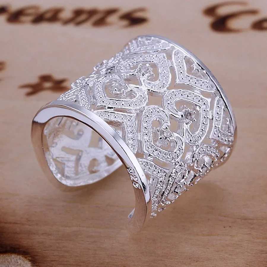 925 Sterling Silver Ring Jewelry Noble Charms Women Lady Crystal Gorgeous Wedding Party XJ250707