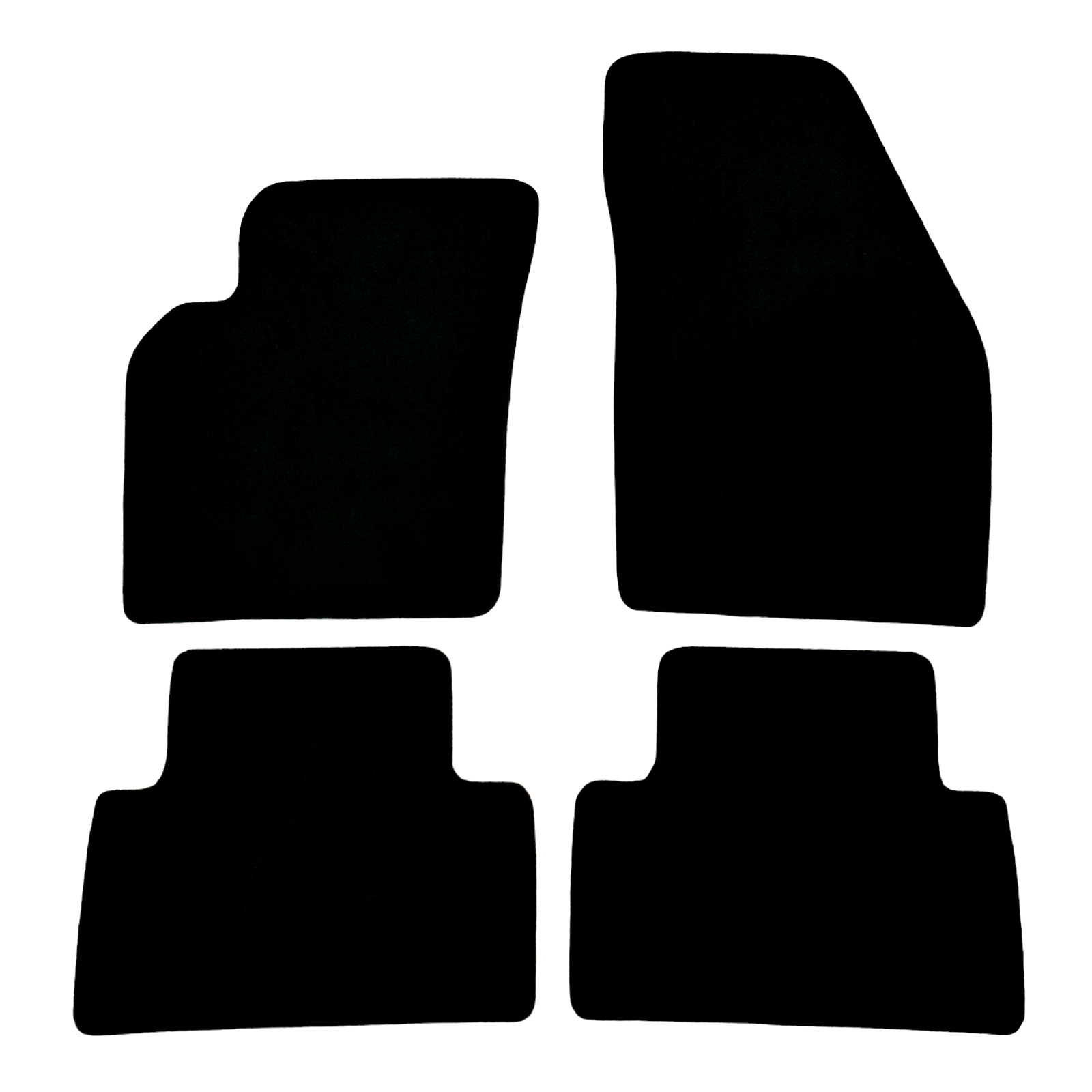 Car Floor Mats For Volvo S40 Velour Waterproof Black Carpet Rugs Auto Liners New