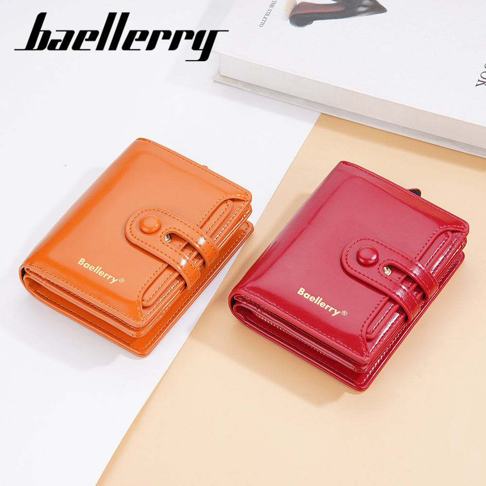 Designer New High-end Card Holder Integrated Short Oil Wax Leather Student Ins Coin Purse Wallet Light Luxury Women's Bag