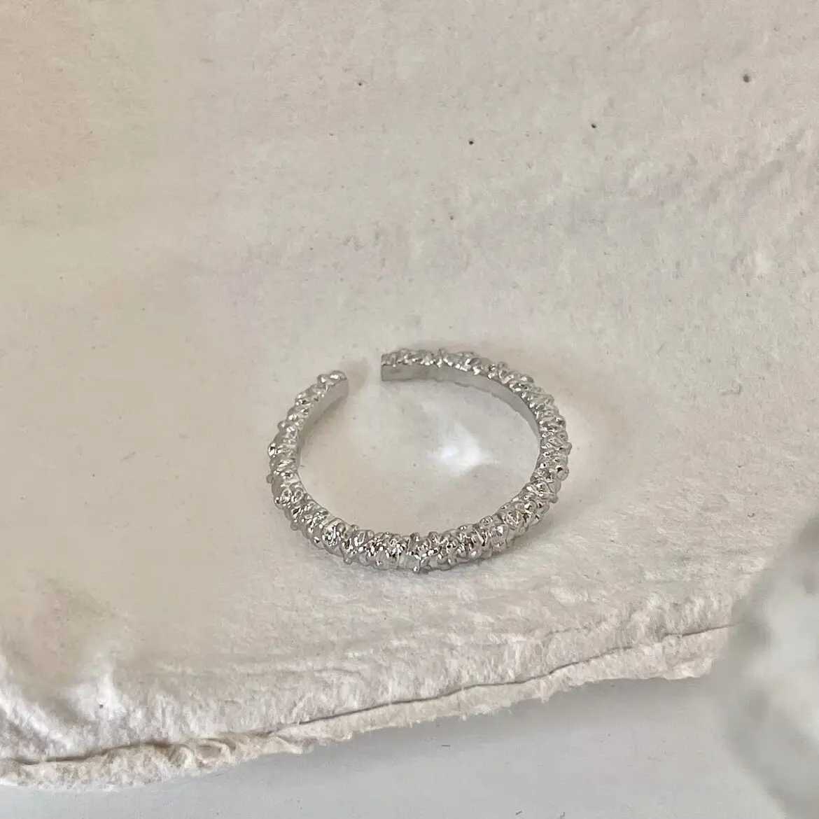 925 Sterling Silver Irregular Rings For Women Wedding Vintage Luxury Fine Jewelry Accessories Wholesale Jewelry Money 925 XJ250707