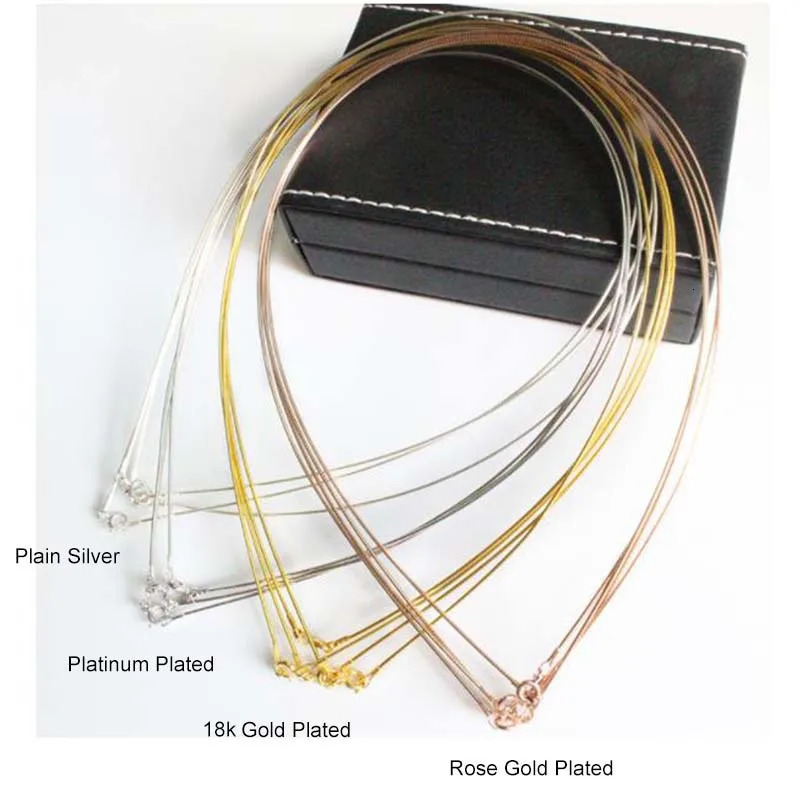 Genuine Real Pure Solid 925 Sterling Silver Necklace for Women Punk Rock Rose Gold Snake Chains Jewelry Female Necklaces Choker 250702