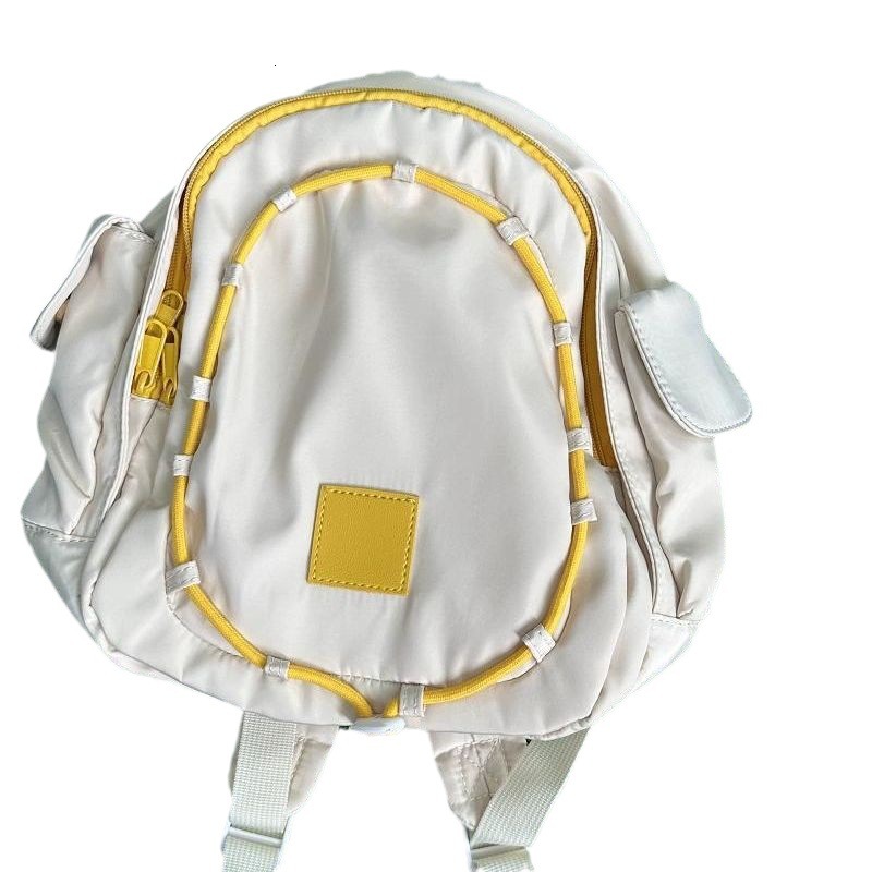 designer 2025 New Goose Egg Yellow Childlike Small Backpack High Appearance Campus Style Lightweight Water-Resistant Backpack