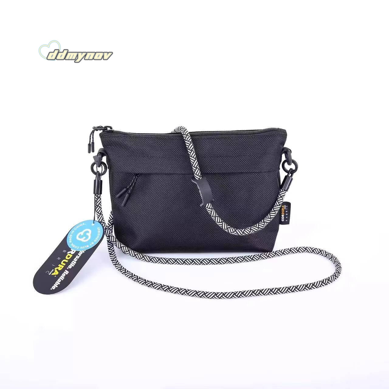 Japanese Style Unisex Nylon Cloth Shoulder Waterproof Fanny Pack Handbag High-grade Fabric Crossbody Bag Cell Phone Bags ddmynov