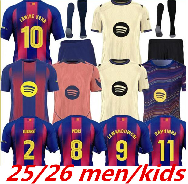 2025 2026 LAMINE YAMAL BaRcAes Barcelonasoccer jerseys camiseta de futbol Special RAPHINHA LEWANDOWSKI FERRAN 25 26 PEDRI GAVI ERIC KOUNDE men kids kits 88888