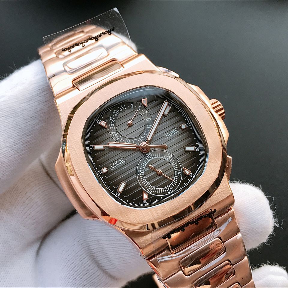 Fashion Classic Mens High Quality Automatic Mechanical Movement 40MM Stainless Steel Strap Business Watch Montre de Luxe