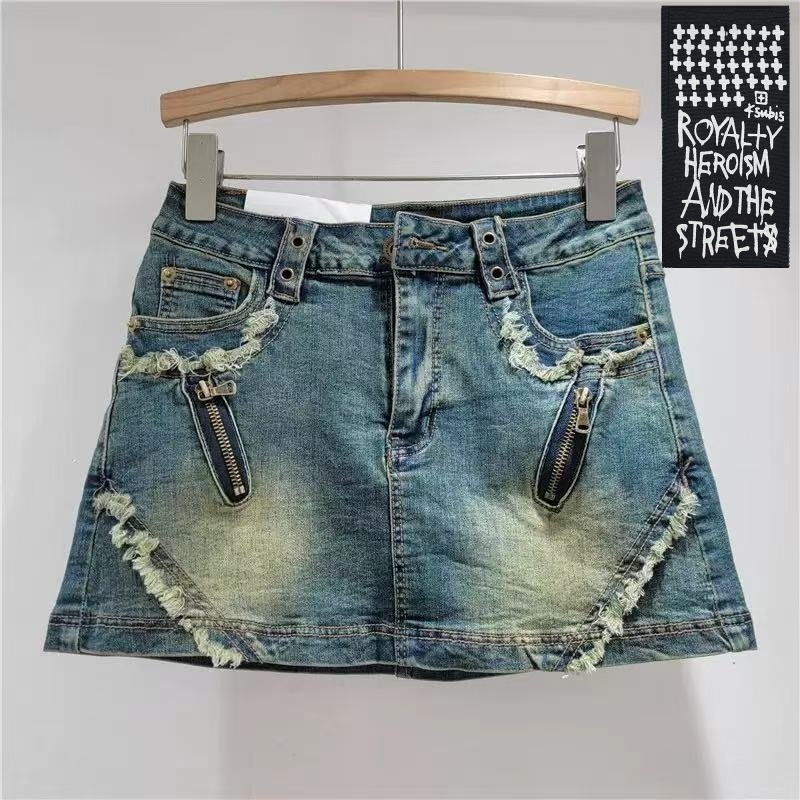Womens ksubis jeans Brand Long Jean Denim Shorts Cycling Pant Short Cowboy Skirt Girl Jeans Gray Side Same Spring Summer Black Burnou