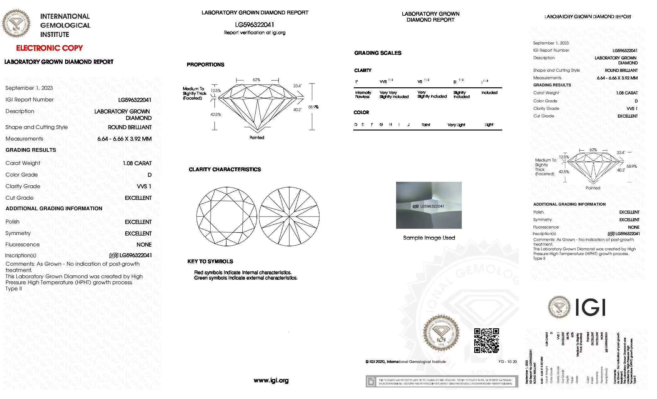 Wholesale Price HPHT Lab Grown Diamond Round 1ct to 1.5ct DEF Color VVS1 VS2 Loose Synthetic Diamonds IGI Certificate