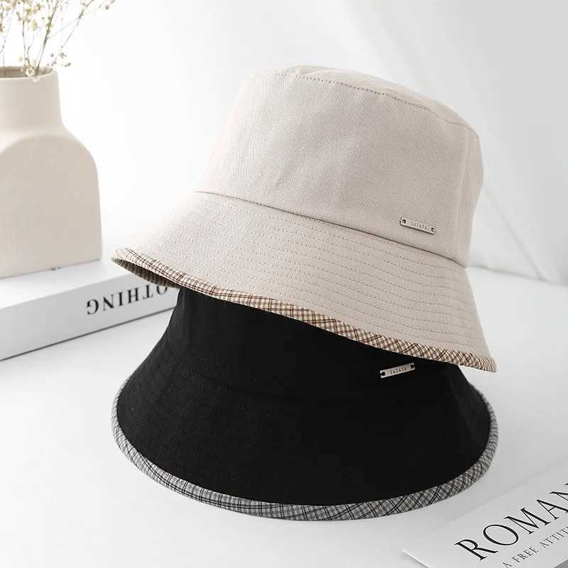 2025 Spring Summer Bucket Hat Women Retro Elegant Simple Bow Hat Womens Japanese Style Fisherman Hat With Wide Brim New Arrival Y250707
