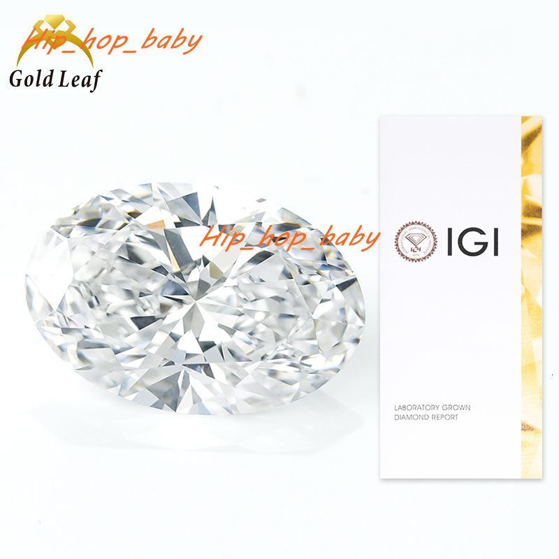 IGI Certified Oval Cut Lab Diamond DEF Color 0.5CT 1CT 1.5CT 2CT 3CT 4CT 5CT VVS VS HPHT CVD Lab Grown Diamond for Ring Making