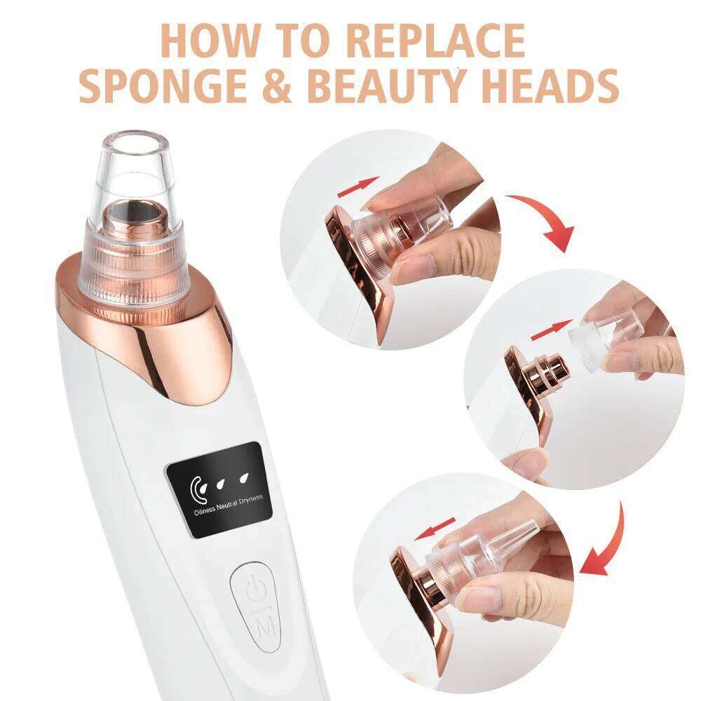 UBilli Face Clean Blackhead Remover Vacuum Acne Black Spots Removal Facial Deep Cleansing Pore Cleaner Skin Care Tools