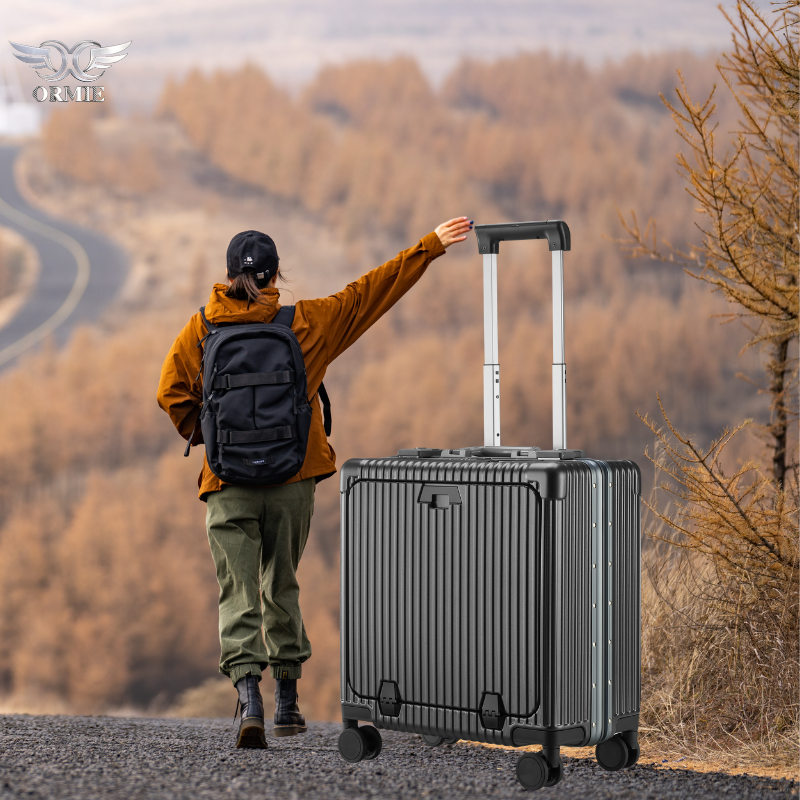 Ergonomic Design Rollaway with Soft-Silence Casters All-Terrain Compatible Large Capacity Backpack