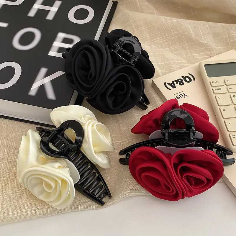 Rose Flower Claws Clips for Women Floral Hair Clip Flower Claw Clips Non Slip Strong Hold for Thick Hair Girls Hair Accessories Z250707