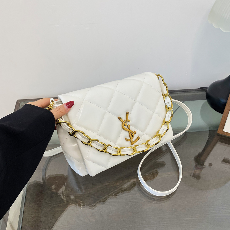 Designer Quilted Chain 2025 New Versatile Fashion Design Sense Small Square Underarm Trendy Women's Light Luxury Bag