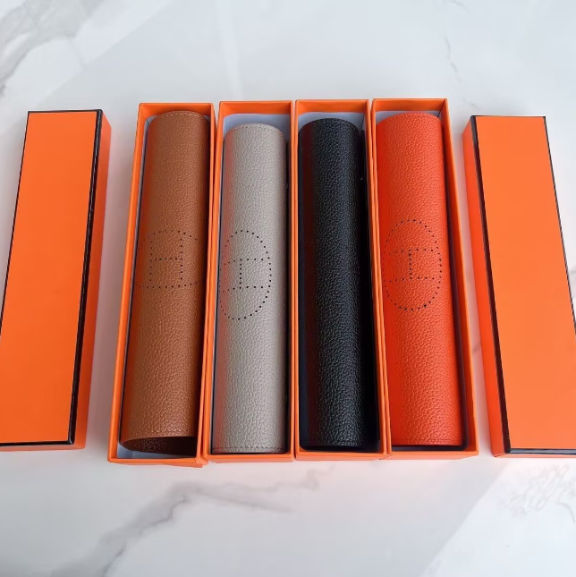 Upscale Leather tray Fashion Orange leather Jewelry storage tray Upscale jewelry Boxes Home storage tray - Luxury Storage for Precious Pieces